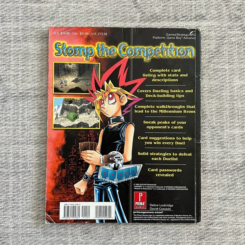 Nintendo Gameboy Advance GBA Yu-Gi-Oh! Reshef of Destruction Strategy Guide